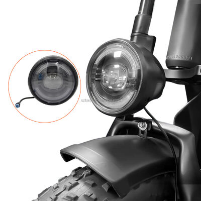 quality  Super Bright Long-range Ebike Headlight with 4 pin LED Front Light for Electric Bicycle factory