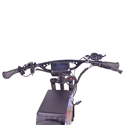 2025 New 72V 100Ah 3000W Electric Fat Bike Bicycle with 450-500km Range 20inch Tire Lithium Battery Power Supply