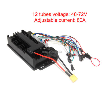 48V 72V 80A Brushless DC 12 tube Electric Controller for Electric Motorbike fatbike Power Motorcycle Conversion Kit