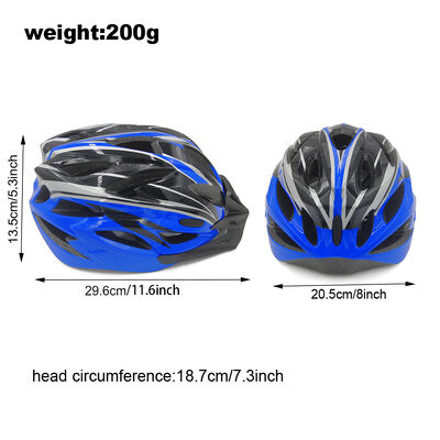 Blue New Design Mountain Bicycle Helmet Detachable Light Sports Bike Cycling Helmet Bicycle Parts