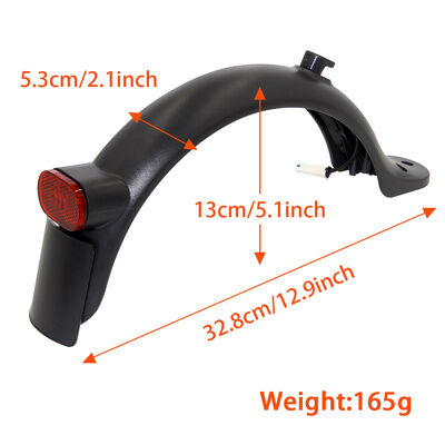 Xiaomi Pro Series 1S Rear Fender Bracket Taillight License Plate Mudguard Skateboard Fender Scooter Accessories Spare Parts