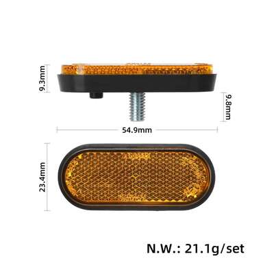 Original Yellow Front Silver Reflector for Xiaomi 4Lite (2nd Gen) Electric Scooter 48v Front Fork Reflective Strip Repair