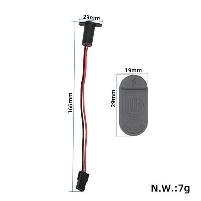 charging port waterproof cover charging interface kit spare parts for Xiaomi 4Lite second-generation electric scooter