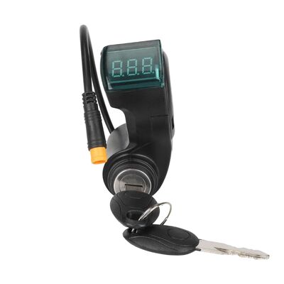 E-Bike Scooter Power Switch Lock Display Thumb Throttle Key 24V Ignition Switch for E-Scooter Handlebars Power Lock