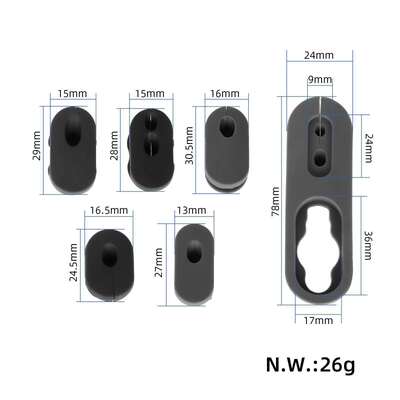 Magnetic Waterproof Card Cable Silicone Cover Charging Port for xiaomi 4Pro/4 Lite Electric Folding Scooter parts Accessories