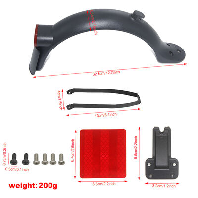 Rear Mudguard for Xiaomi M365 Pro Pro2 1S Scooters Licence Plate Fender Metal Bracket Set electric scooter accessories parts