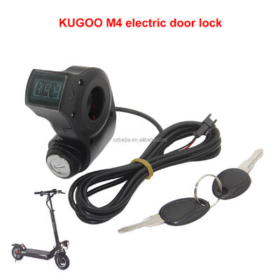 KUGOO M4 10-Inch Electric Scooter Parts Throttle Power Button Voltmeter Display with Key Ignition Switch for Kugoo M4 Scooters