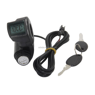 KUGOO M4 10-Inch Electric Scooter Parts Throttle Power Button Voltmeter Display with Key Ignition Switch for Kugoo M4 Scooters