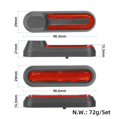 M365 Pro & Pro2 1S Scooter Accessories Reflective Strip Modified Decorative Cover Parts Left Right Side Decorative Covers Screws