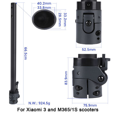 Folding Riser Pole Bar Compatible for Xiaomi 3  M365 1S Pro Electric Scooter Accessories Elektroroller Trottinettes Électronique