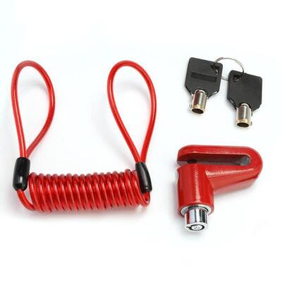 Electric Scooter Accessories  Anti-theft Disc Brakes Lock Security Reminder Cable +disc Lock for Xiaomi M365 PRO