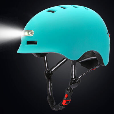 Smart LED Warning Flash Riding Helmet for Electric Scooter Bike Bicycle Motorcycles Accessories-36V Voltage