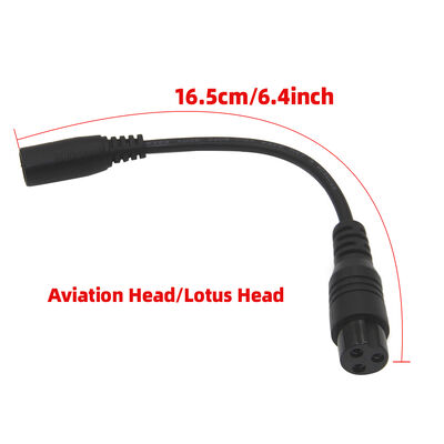 6.4inch Cable Electric Scooter Parts Male Pin 3 Triangle Plug Connection Cable Electric Ebike Charger Extension Accessories