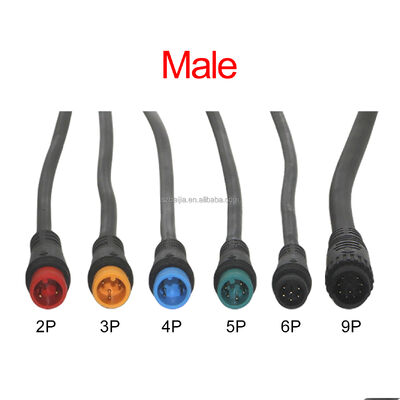 2/3/4/5/6/7/8/9  Pin female male Connector Cable Waterproof wire for electric Ebike Display Pin Cable scooter accessories