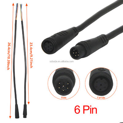 2/3/4/5/6/7/8/9  Pin female male Connector Cable Waterproof wire for electric Ebike Display Pin Cable scooter accessories