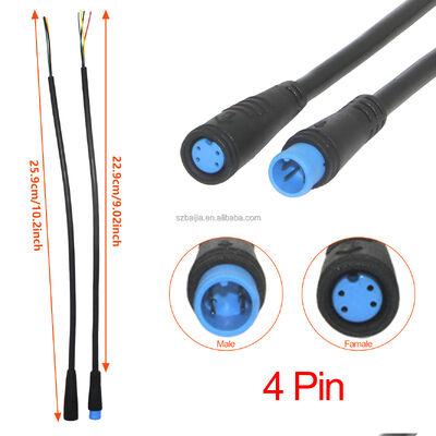 2/3/4/5/6/7/8/9  Pin female male Connector Cable Waterproof wire for electric Ebike Display Pin Cable scooter accessories