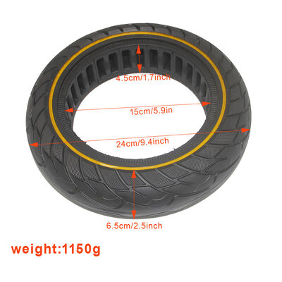 10*2.5 Inch Color Circle Durable Anti-Explosion Honeycomb Solid Tyre Rubber for Nine-bot Max G30 G30P Electric Scooter Parts