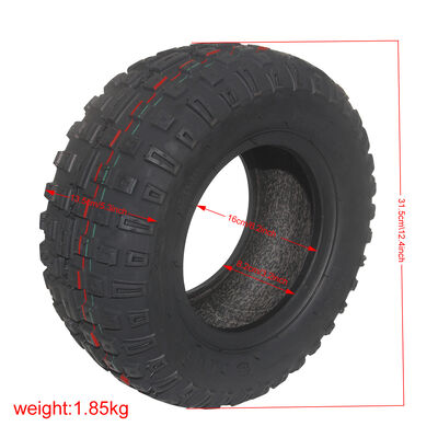 14x5.0-6.0 Inch Tubeless Wear-Resistant Vacuum Valve Air Tyre for Adult Electric Scooter Motorcycle Pneu Trottinette Made Rubber