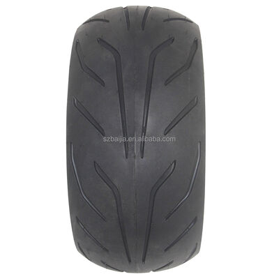 12x4.50-6.5 Wear-Resistant Tubeless Scooter Wheels Vacuum Airless Tire Accessories for Electric & Kids' Scooters Made of Rubber