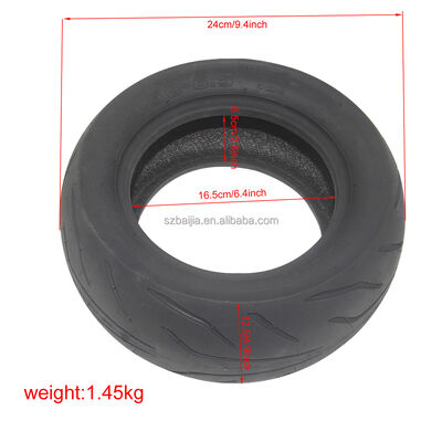 12x4.50-6.5 Wear-Resistant Tubeless Scooter Wheels Vacuum Airless Tire Accessories for Electric & Kids' Scooters Made of Rubber