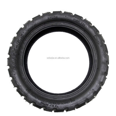 80/65-6.5 Outer Vacuum Tire 10 Inch Electric Scooter Tire Accessories Off-Road Tubeless Tyre for Balance Scooter Made Rubber