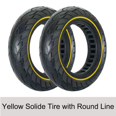 Solid Rubber Tire 10*2.5 Electric Scooter Elastic Honeycomb Tyre with Colorful Lines for Ninebot Max G30/G30D/G30P