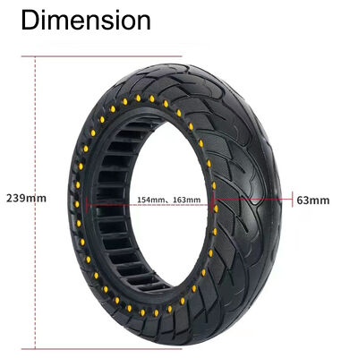 Solid Rubber Tire 10*2.5 Electric Scooter's Colorful Dot Elastic Honeycomb Tyre for Ninebot Max G30/G30D/G30P