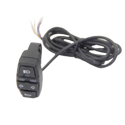 3-in-1 Electric Bike Scooter Light Switch 36V 48V with Horn Headlight Steering Features for 48V Electric Bicycle Parts