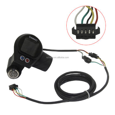DAMAO Waterproof 5pin SM Plug Lcd Display with Locked for Electric Bike /scooter accessories