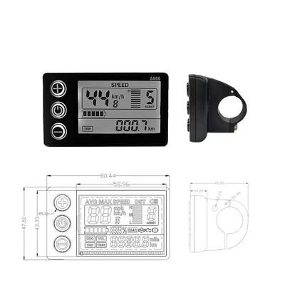 24V 36V 48V Electric Scooter Control Panel with LCD Display Plug Replacement for Kids' Scooter Accessories Parts