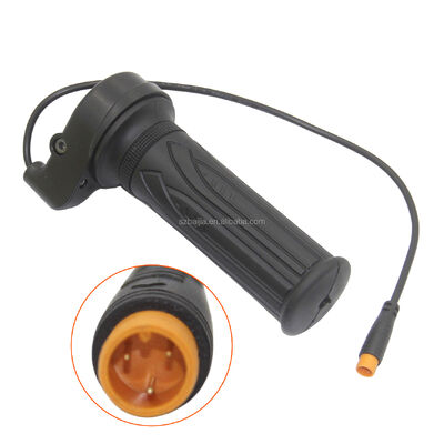 Waterproof Handle Electric Bicycle Twist Throttle Electric Parts for Ebike /fatBike Motorcycle Tricycle Hall Sensor Accelerator