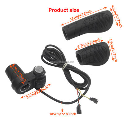 Universal Electric Hub Motor Kit Twist Throttle Half-Bar Throttle with Electric Lock for electric scooter E-Bike & Thumb Bicycle