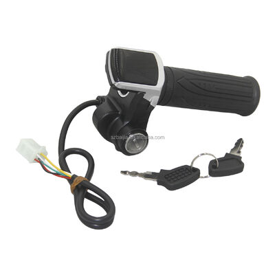 Electric e-bike Handlebar LCD Display Twist scooter Throttle Accelerator Grip with Key Lock for E-bike E Scooters accessories