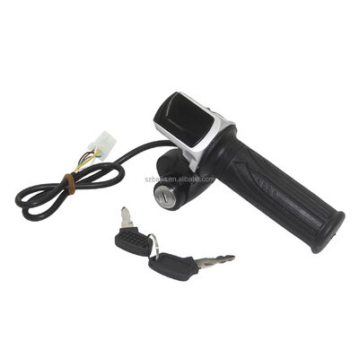 Electric e-bike Handlebar LCD Display Twist scooter Throttle Accelerator Grip with Key Lock for E-bike E Scooters accessories