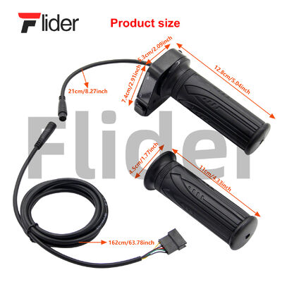 Throttle Grip Replacement for Jetson Haze Folding EBike for DYU Electric Bicycle with Cruise Control Button and LCD Volt