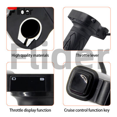 Throttle Grip Replacement for Jetson Haze Folding EBike for DYU Electric Bicycle with Cruise Control Button and LCD Volt