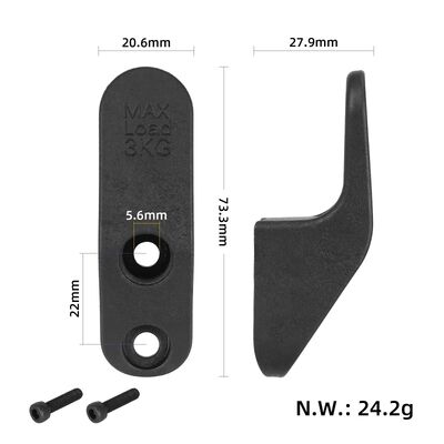 PC/Aluminum Alloy Hook Storage Rack 90x70x60mm Load-Bearing Hook for Xiaomi 5/5max/5pro Electric Scooter Accessories