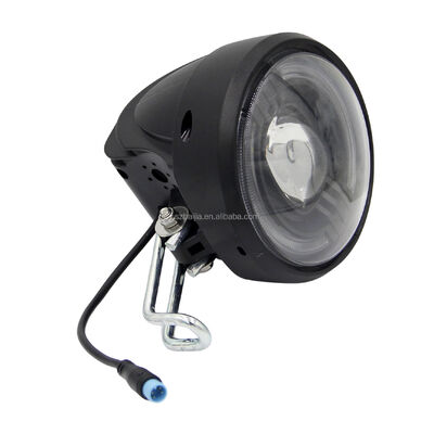 Super Bright Long-range Ebike Headlight with 4 pin LED Front Light for Electric Bicycle