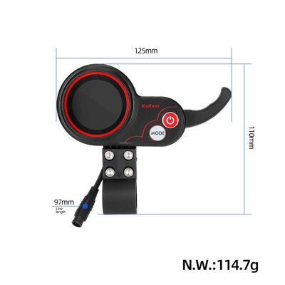 6-Pin 48V Dashboard Display Instrument Panel with Easy Install for Kukirin G2 Pro Electric Scooter